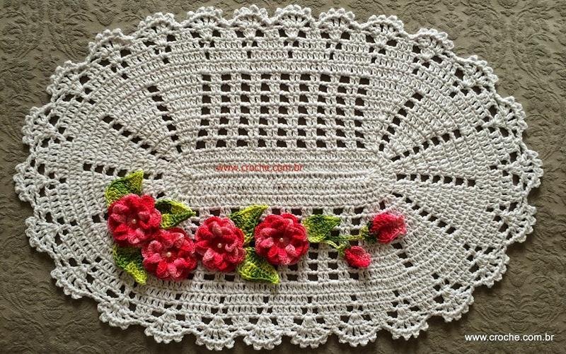 flor de croche para tapete flor de croche para tapete