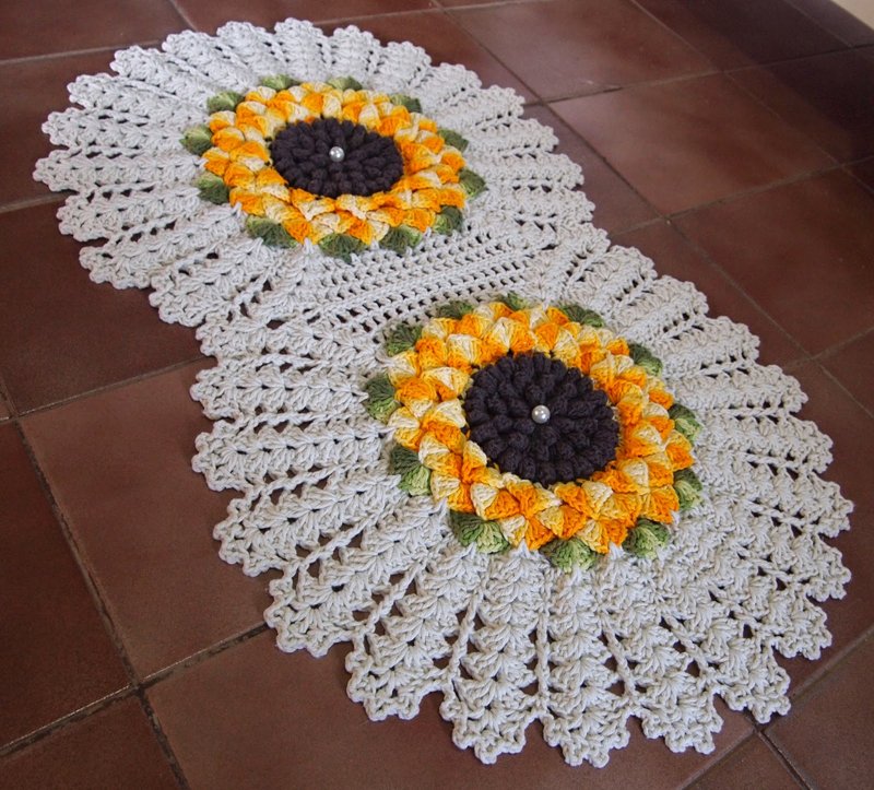 flor de croche girassol flor de croche girassol