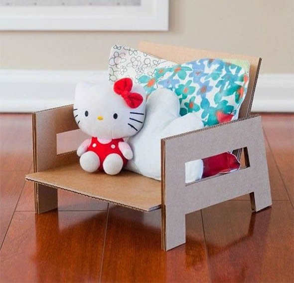 Brinquedos com Caixa de Papelão