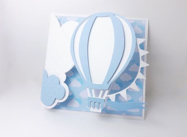 balao com papel no cartao balao com papel no cartao