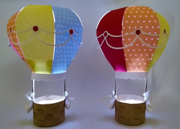 balao com papel com luz balao com papel com luz