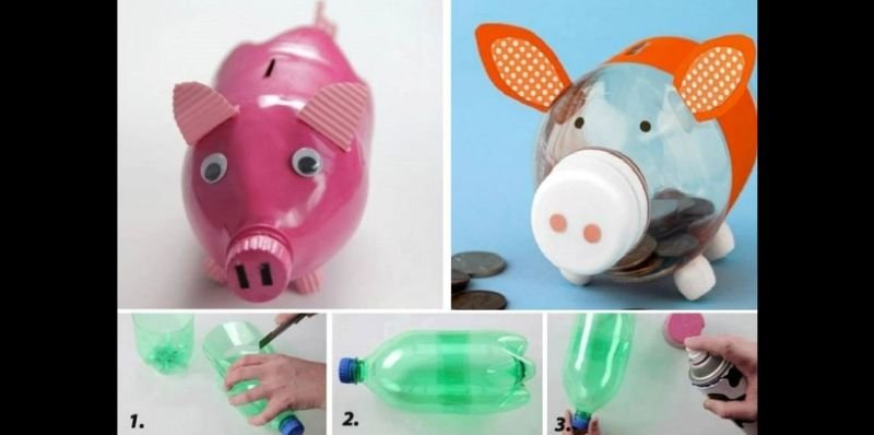 reciclagem de garrafa pet cofre reciclagem de garrafa pet cofre