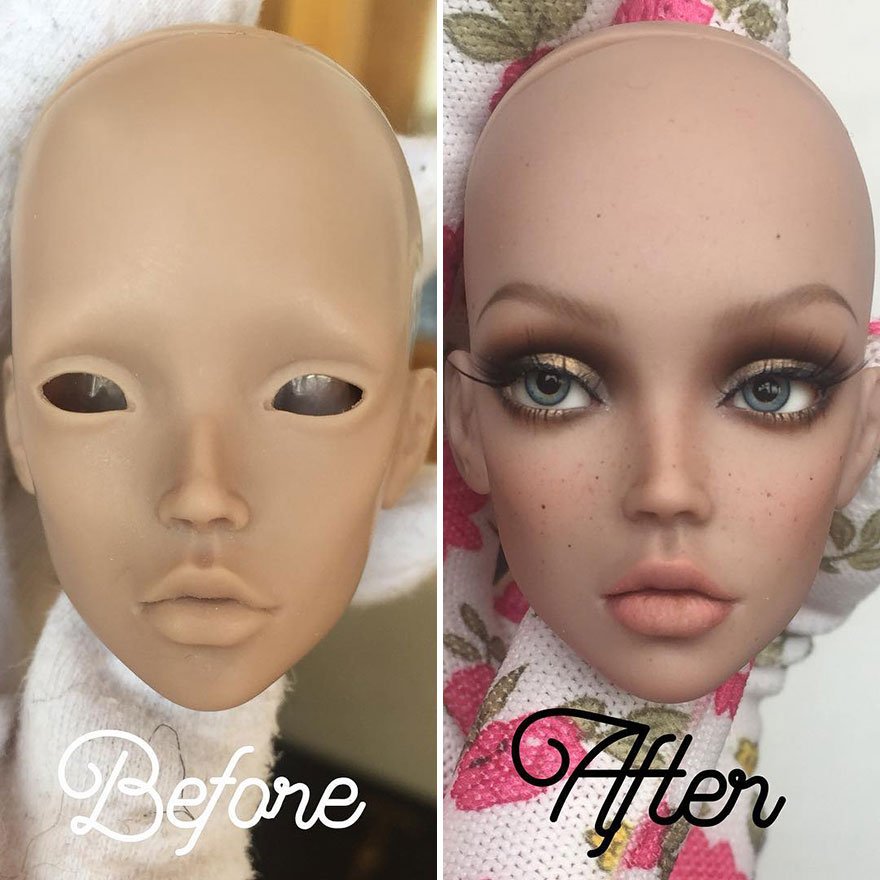 1550203019 118 Artista remove maquiagem de bonecas para dar um olhar mais