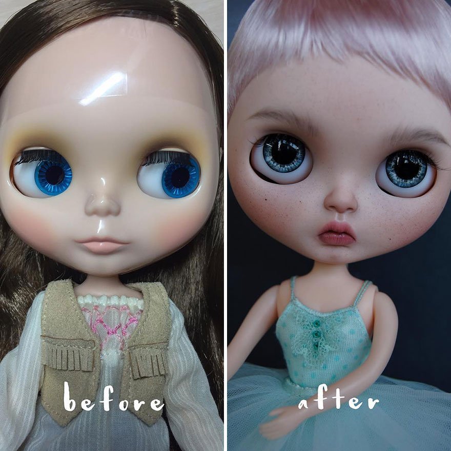 1550203021 685 Artista remove maquiagem de bonecas para dar um olhar mais