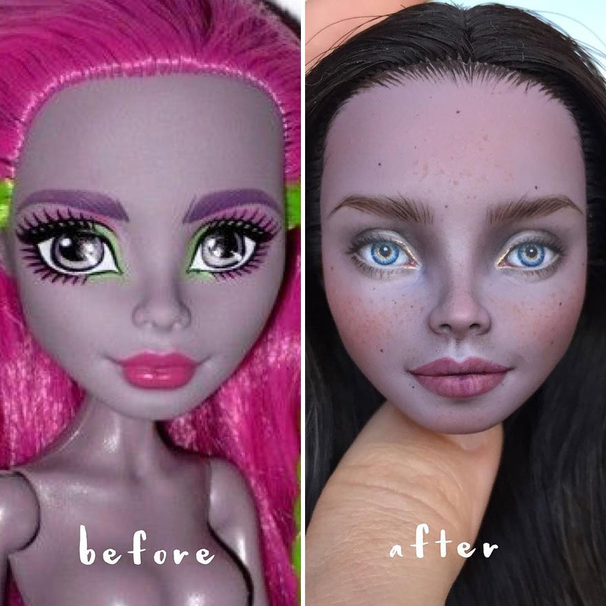 1550203022 662 Artista remove maquiagem de bonecas para dar um olhar mais