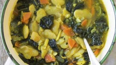 Sopa forte de legumes e feijao para aumentar a imunidade