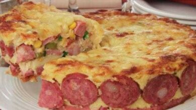 Receita de torta de calabresa cremosa fácil de fazer