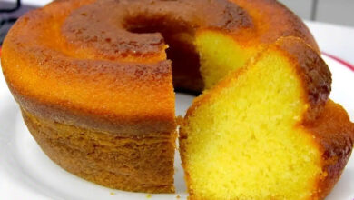 Bolo de fubá com nata
