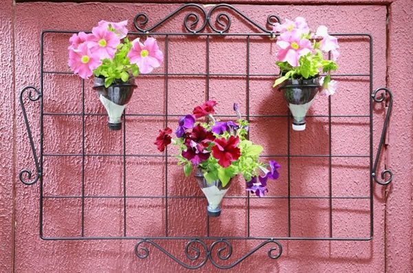 Jardim vertical com garrafa PET passo a passo