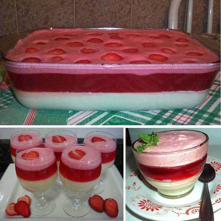 creme de leite condensado com gelatina