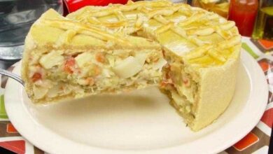 Empadão de palmito que derrete na boca