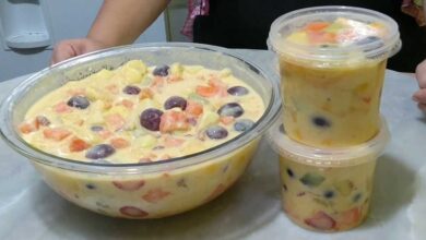 Salada de Frutas Cremosa – Simples e Saborosa