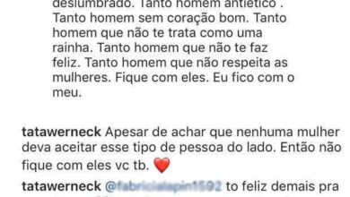 seguidora critica tata werneck e atriz da resposta magnifica