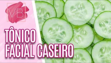 tônico caseiro de pepino para reduzir oleosidade