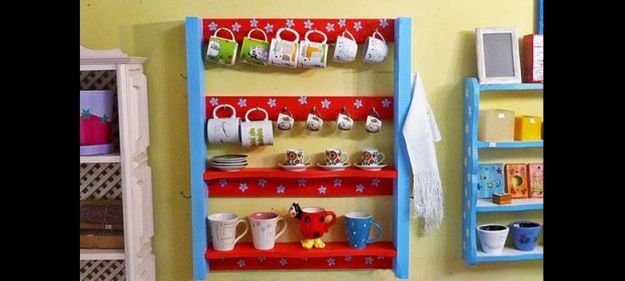 porta xícaras de pallet