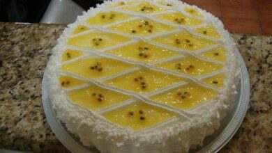 Bolo mousse de maracujá