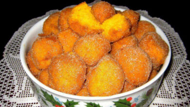 Bolinho de cenoura frito