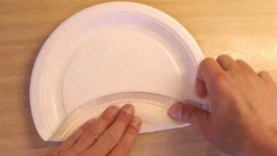 Como transformar um prato de papel numa simples caixa