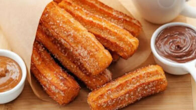 Massa caseira de churros