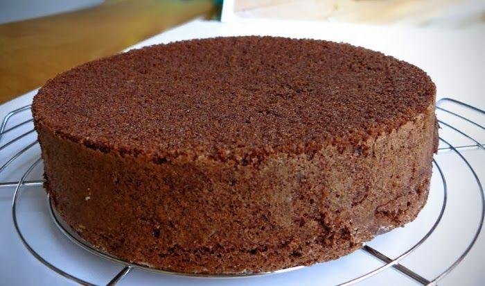 pão de ló de chocolate de liquidificador