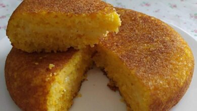 pão de cuscuz de frigideira