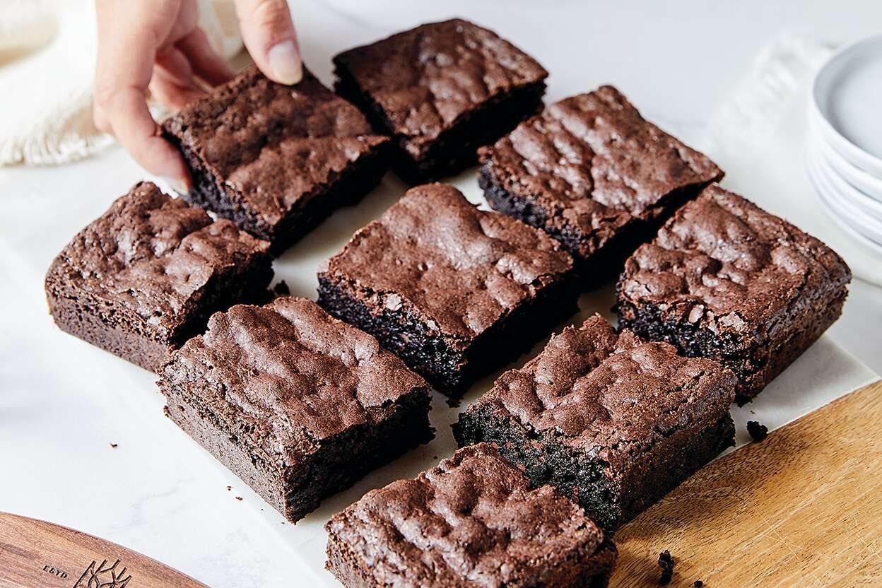 Receita de Brownie de Chocolate Crocante