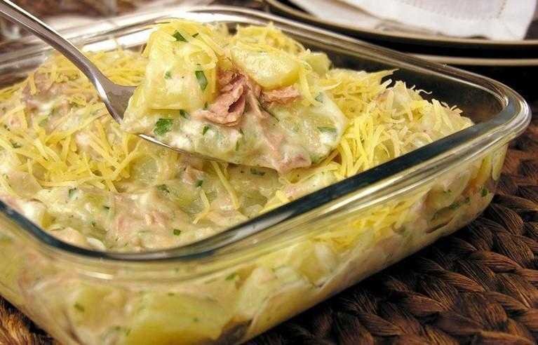 Receita de batata cremosa com atum