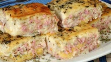 torta de presunto e queijo de liquidificador