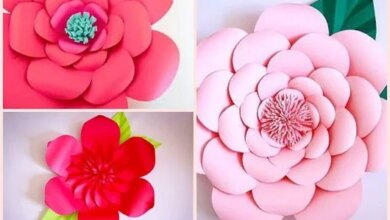 Como fazer flor de papel A4