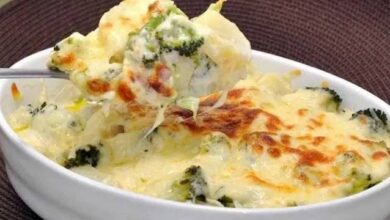 Batata com brócolis ao forno deliciosa