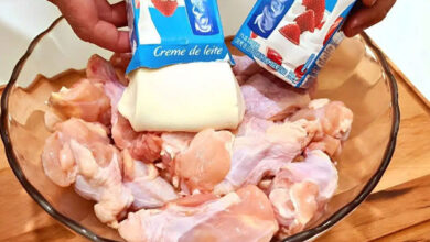 Frango com creme de leite, é só misturar e se surpreenda com o resultado
