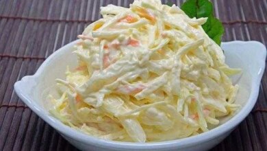 Salada Cremosa de Repolho muito facil de preparar