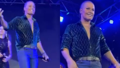 [VÍDEO] Eduardo Costa aparece irreconhecível em show e web reage: “Xuxa é você?”